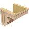Ekena Millwork 11"W x 11"D x 11"H Wide Highland Rough Cedar Woodgrain TimberThane Corbel, Primed Tan CORUR11X11X11HLDRCPR - alternate 5